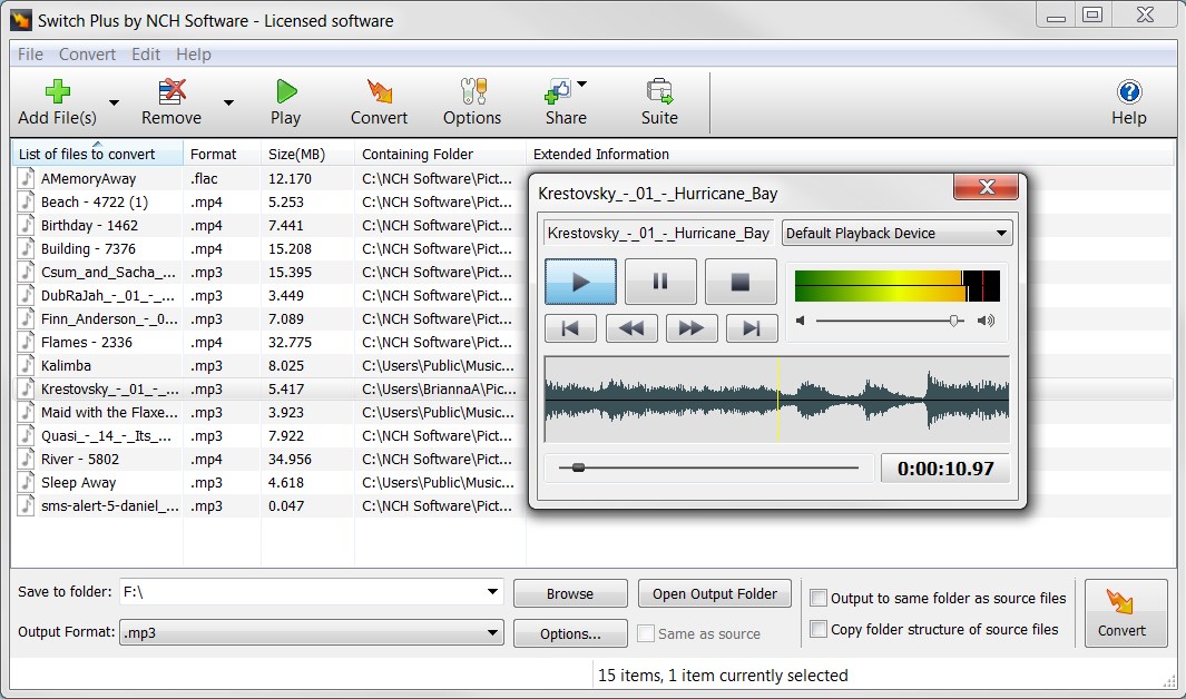 mp4 to mp3 converter free switch